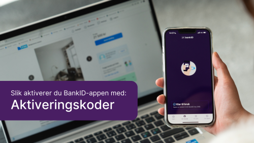 Slik aktiverer du BankID-appen med aktiveringskoder som metode. guide image
